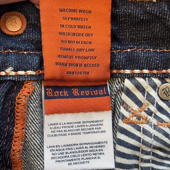 Rock Revival Noelie Jeans 26 Dark WAsh Low Rise - Picture 8 of 13